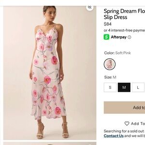 Promesa Pink Floral Slip Dress